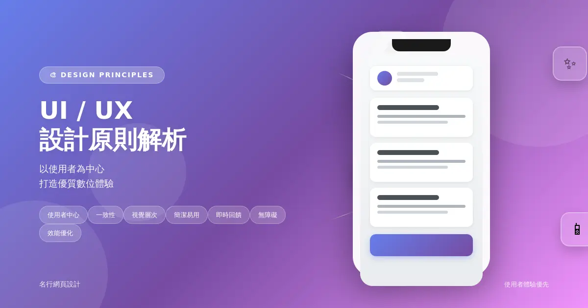 UI/UX設計原則解析